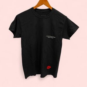 Broken like me Lovely the band 2018 tour t-shirt black rocknroll small lipstick